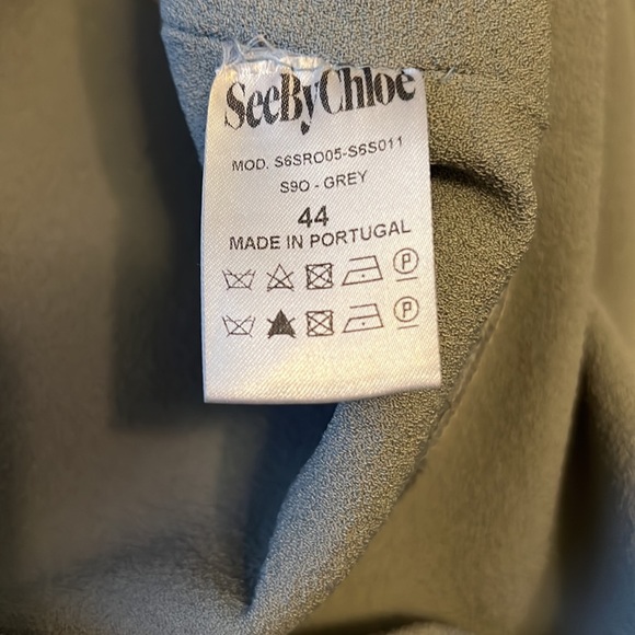 See by Chloe Gray sleeveless wool mini dress. - Picture 5 of 5